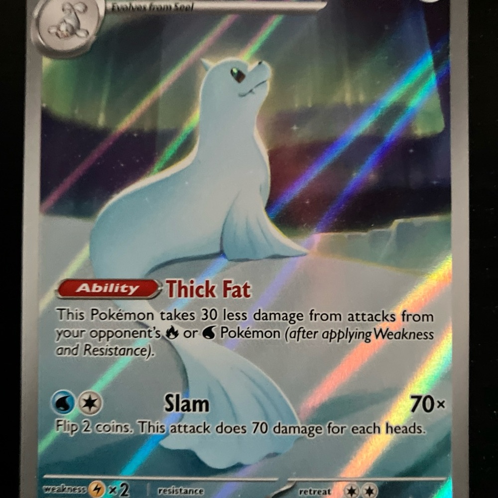 Pokemon Trading Card - Dewgong - Holographic Blue